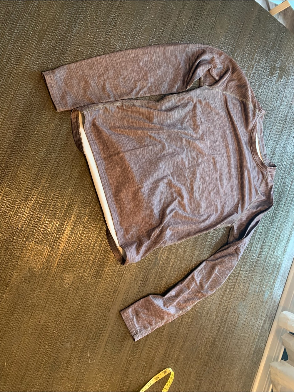 Athletic Works Mauve Heather Long Sleeve Crew Top